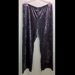 Velvet lounge pants